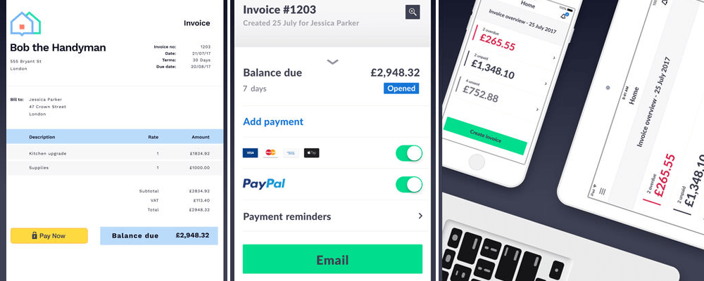 invoice 2 go example